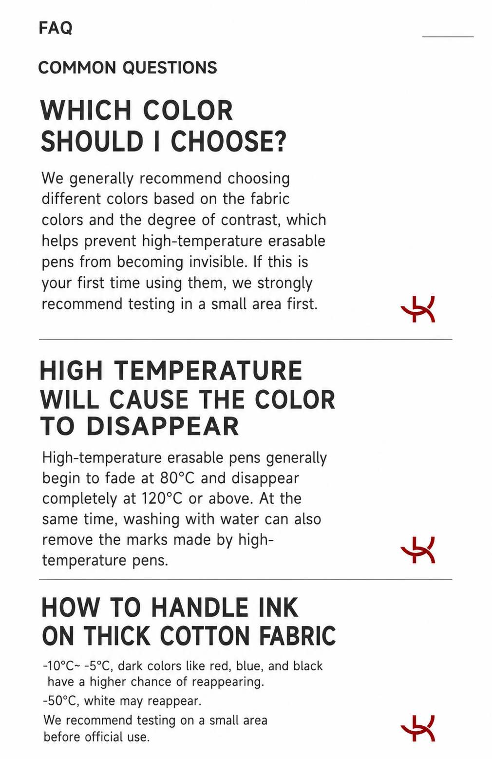 4 Colors Heat Erasable Fabric Marking Pens with Refills for Sewing, Quilting, Embroidery & Pattern Tracing