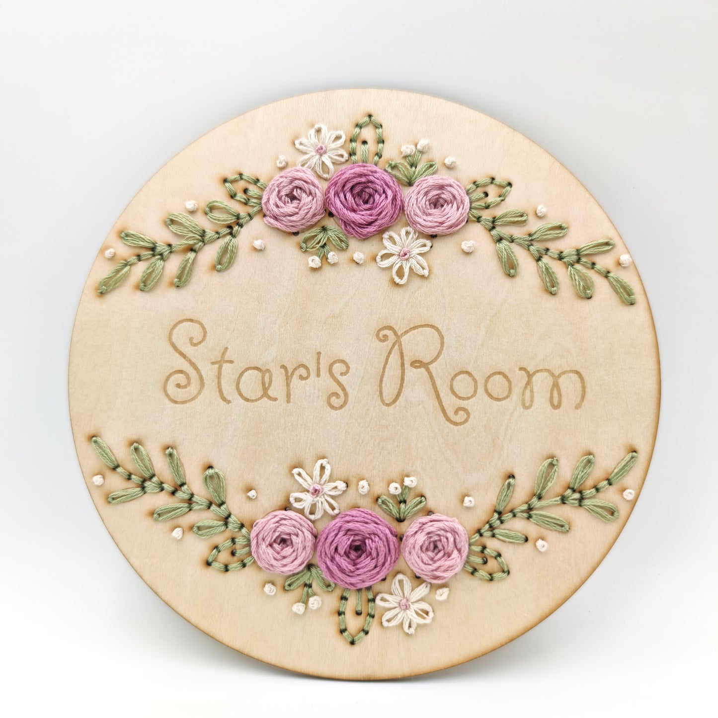Easy Floral Embroidery Pattern PDF SVG PNG, Beginner Hand Embroidery Pattern, Stick and Stitch, Paper Embroidery, Laser Cut SVG File