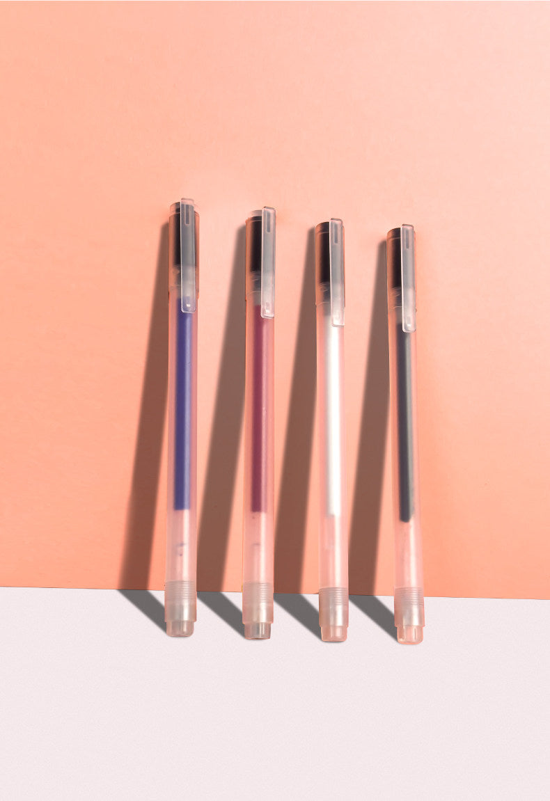 4 Colors Heat Erasable Fabric Marking Pens with Refills for Sewing, Quilting, Embroidery & Pattern Tracing