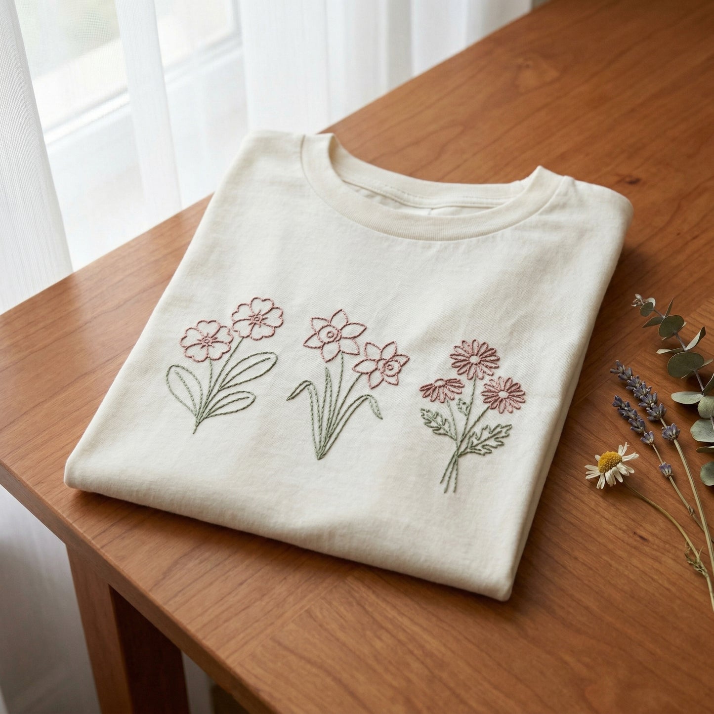 12 Birth Month Flower Embroidery Patterns PDF, Floral Hand Embroidery Pattern Bundle, Printable Stick and Stitch Embroidery Design for DIY