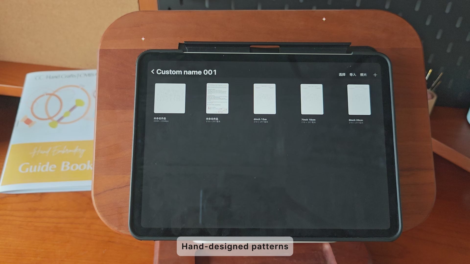 Load video: Why Choose Us: 1. Hand-designed patterns. 2. Heat-erasable pen drawing pattern. 3. Complete kit with DMC floss. 4. Full instructions/video tutorial. 5. 100% beginner-friendly